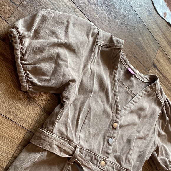 Miami mini denim dress: Bohemian, Vintage, Prairie, Cowgirl, Country - Picture 3 of 5